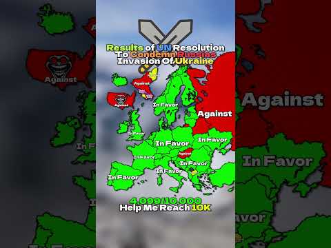 Results of UN Resolution To Condemn Russias Invasion Of Ukraine #europe #mapper #mapping #map #viral