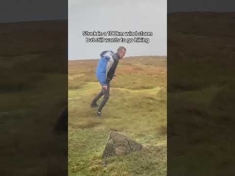 Hiking in a 100km Wind Storm!