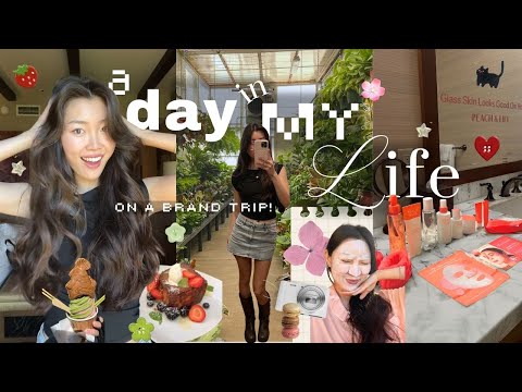 what it's like to get invited to a brand trip... (day in the life, skincare routine + more!) ♡