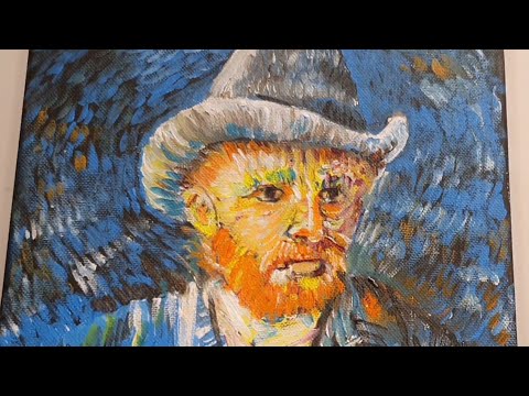 I Tried My Version of Van Gogh Self-Portrait Straw Hat | Art by SH