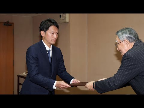 再選の斎藤氏に当選証書、兵庫県知事に復帰