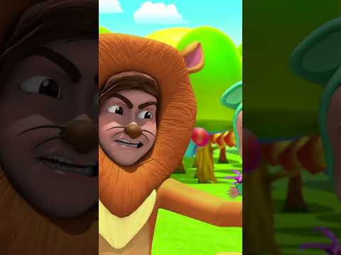 The Lion And The Mouse #shorts #cartoonvideos #juniorsquad #videofortoddlers #babycartoon