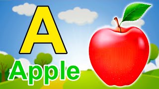 A for Apple, B For Ball , C for cat, English Alphabets For Toddlers , AtoZ Alphabets For UKG