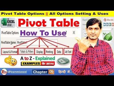 Advanced Pivot Table Options in Excel | How to Use All Options in Pivot Table | Part 9