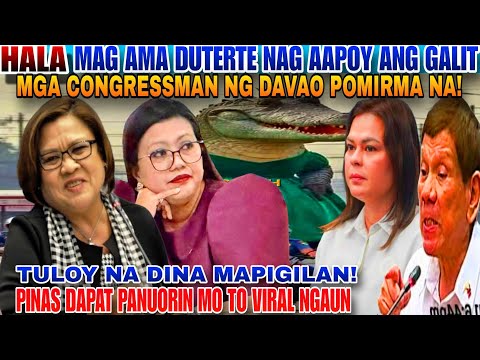 HALA MGA KA ALYADO NI DUTERTE NA MGA CONGRESSMAN POMIRMA SA IMPEACHMENT NI SARA TULOY NA!