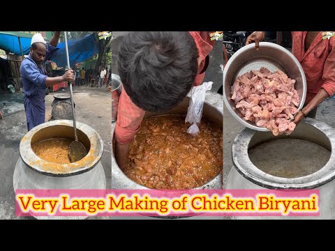 Very Large Making of Chicken Biryani in Raipur😍😍 Bhut achi bnate hai ye🤩🤩