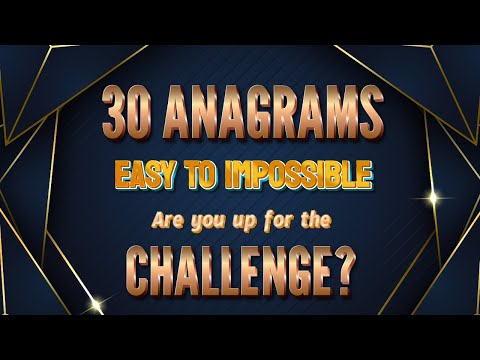 New Anagrams Quiz Game | Great Family Fun | Easy-Impossible 😜