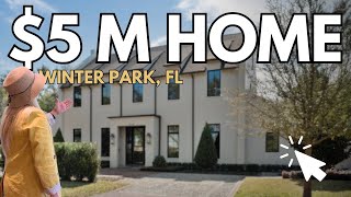 $5M Winter Park English Modern Manor