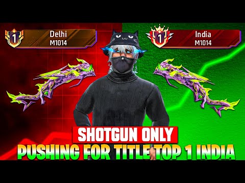 Pushing Top 1 In Shotgun M1014 | Free Fire Solo Rank Pushing With Tips And Tricks | Ep-9