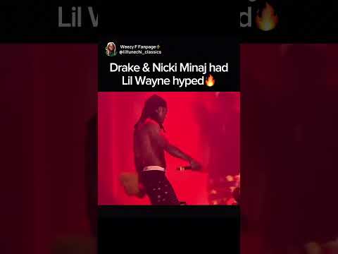 Drake and Nicki Minaj had Lil Wayne hyped 🔥🔥🔥 #rap #hiphop #lilwayne #nickiminaj #drake #trending