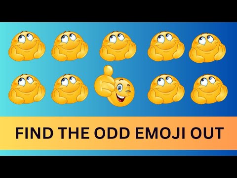 Can You Spot the Odd One Out? Emoji Challenge! 🧐🎭