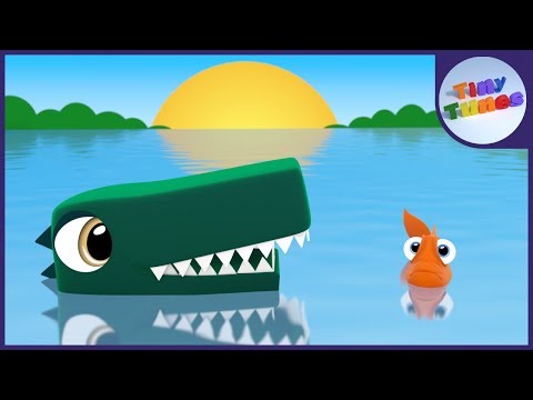 10 Little Crocodiles | Crocodile Song | Tiny Tunes