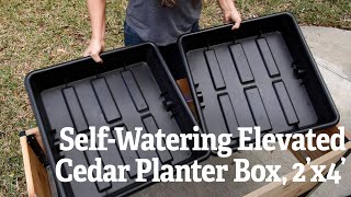 A Closer Look At The Self-Watering Elevated Cedar Planter Box