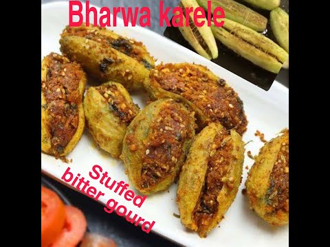 Bharwa Karele | Qeema Bhare Karele | Stuffed Karele