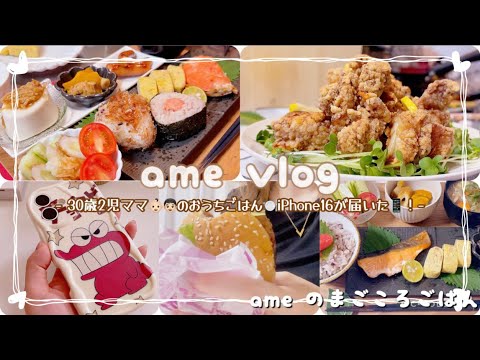 【主婦vlog】愛情不足❤️‍🩹?トイレ失敗ぎみの長男👦🏻(4歳)/おうちごはん🍽️/iPhone16📱 /食事記録 【日常vlog/主婦の1日/料理/cooking】