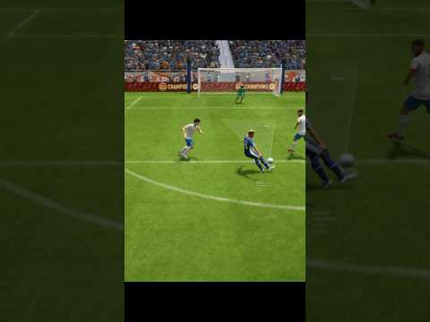 Satisfying finesse shot in FIFA 23 #shorts