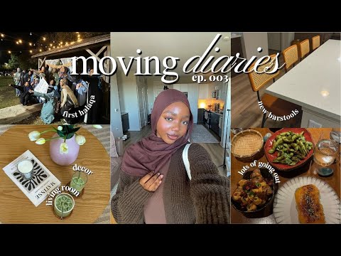 settling in, lots of apartment updates, decorating my living room + more! | moving diaries ep. 003