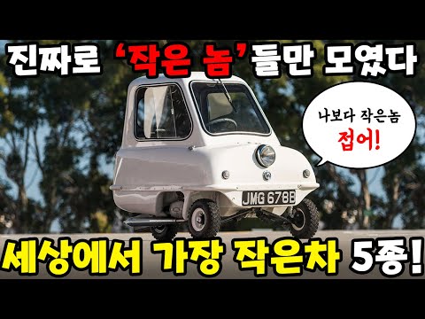 세상에서 가장 작은차 5종! #마이크로카 #소형차 #버블카