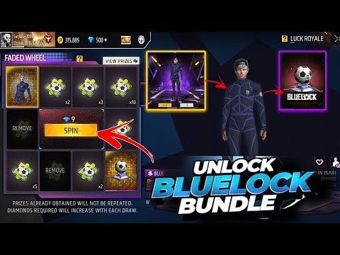 I Got Bluelock Bundle | New Faded Wheel Event Free Fire | Faded Wheel Event Spin Trick | Free Fire