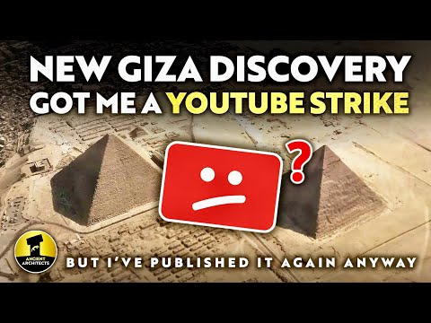 NEW Discovery At The Giza Pyramids Got Me a YOUTUBE STRIKE! 😡