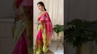 Elegant Organza Silk Saree | Saree Shopping 🛒 | #SareeLove | #SareeIndia | #Shorts