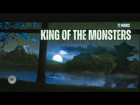 King of the Monsters ⨀ Relaxing Lake Waves & Night Ambiance with Distant Footsteps and Monster Calls