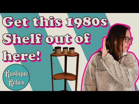 Kicking This Shelf out of the 80's: DIY Flips with Dixie Belle Chalk Paint