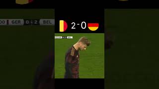 germany vs belgium  2- 3 😄 match , euro 2024 qualifiers, #euroqualifiers #soccer #goal