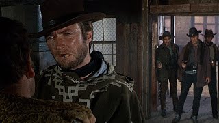 For a Few Dollars More - Clint Eastwood's Entrance (1965 HD)