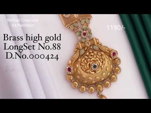 Brass High Gold Long Set || Beutiful Set Sbse Sasta