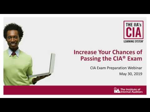 CIA Webinar Recording May 30 2019