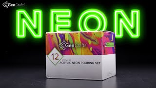 Neon Acrylic Pouring Paint Set of 12!