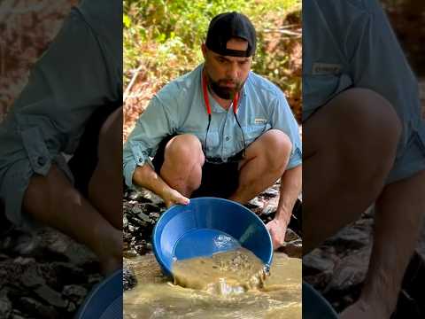 Panning For Gold! Finding Gold Deposits in Bedrock Cracks!