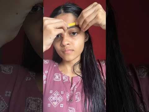 Testing Viral eyebrow  hack So Satisfying 😇 #eyebrowhack #viralvideo #shortvideo