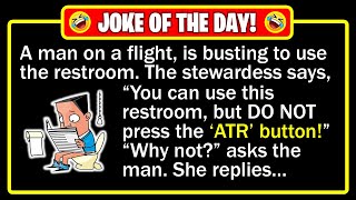 🤣 BEST JOKE OF THE DAY! -  A man on a flight suddenly had an urgent need to... | Funny Dad Jokes