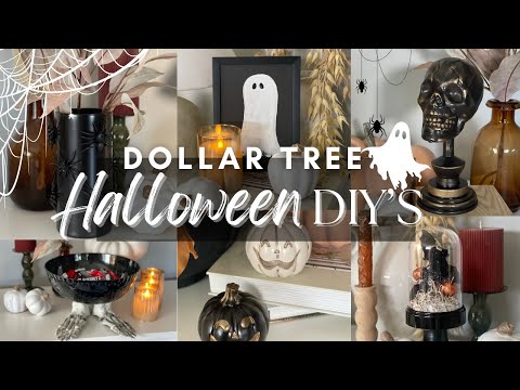 👻 NEW DOLLAR TREE HALLOWEEN 2024 DIY | Easy High End Halloween Decor | Best HALLOWEEN DIY Hacks 2024