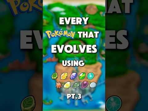 Every Pokemon That EVOLVES Using EVOLUTION STONES Pt.3 #pokemon #pokemongo #fyp #viralvideo