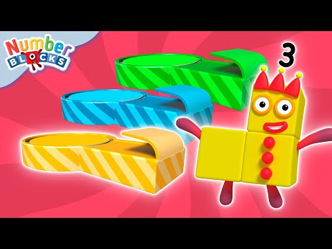 Stampolines | Full Episode - S1 E11 | Numberblocks (Level 1 - Red 🔴)