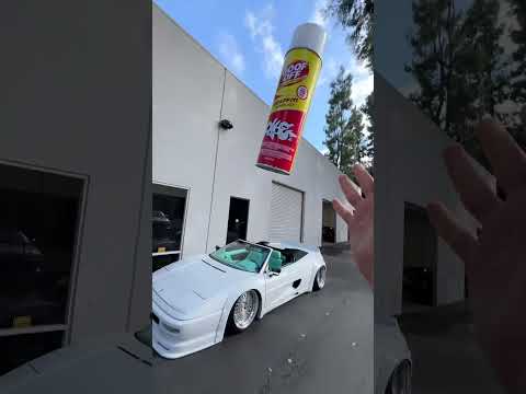 Graffiti Ferrari F355 is back to white! #ferrari