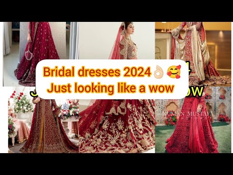 bridal dresses 2024#baratdress #barat day dresses#latestbridallehnga