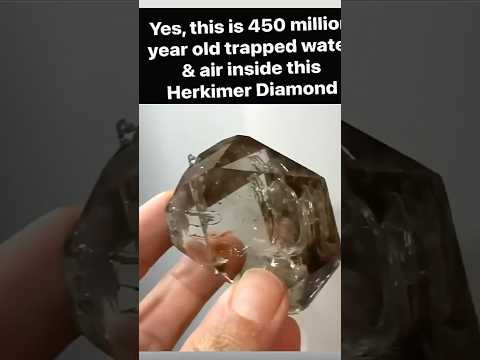 Ancient Water Bubble in Herkimer Diamond Crystal!