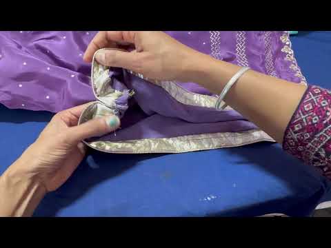 चाक ( slits) पर finishing patti कैसे लगाए || How to attach finishing patti on chalk with dori piping