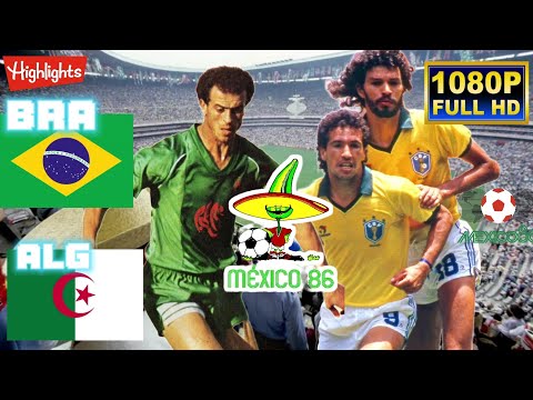 BRAZIL vs ALGERIA 1-0 / WORLD CUP MEXICO 1986 / Full HD 1080p