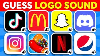 Guess The Logo Sound 🔥🔊 McDonald's, Tiktok, Netflix, Pepsi | Logo Quiz 2025