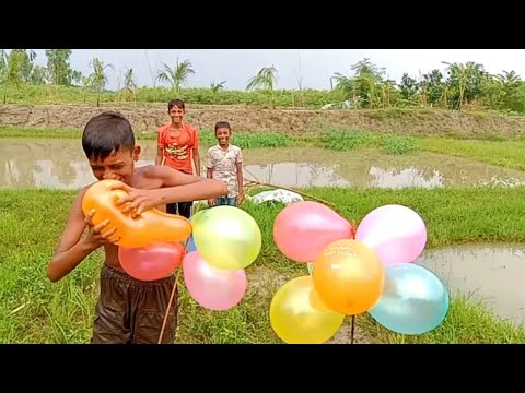 Have fun popping balloons and learn the names of colors। kids episode-19