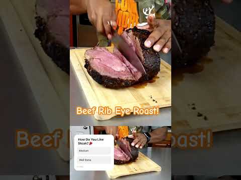 Smoked Beef Ribeye Roast!  #ribeye #steak #cooking