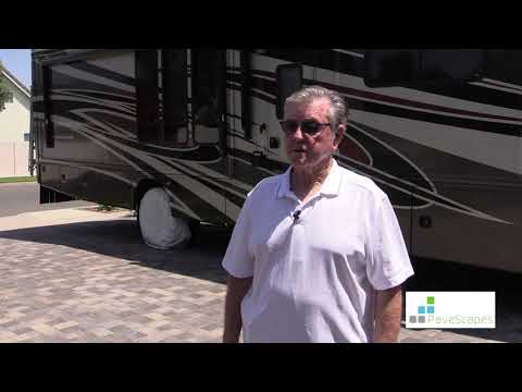 Driveway Pavers | RV Parked on Pavers