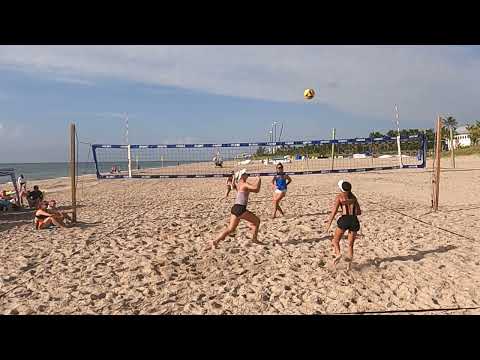 SandStorm Delray Beach - Girls 18U - Quarterfinal - Huhtamaki/Osbourne vs Edwards/Schrock Set 2