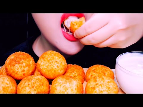 ASMR Crunchy Cheese Balls Eating Vlog, Mukbang 바삭바삭한 치즈볼 먹기 @ribongasmr4431