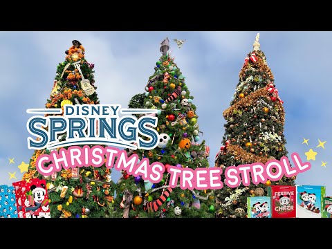 ☆ Disney Springs Christmas Tree Stroll - Shopping at Disney, World of Disney, Sticker Rally & More☆